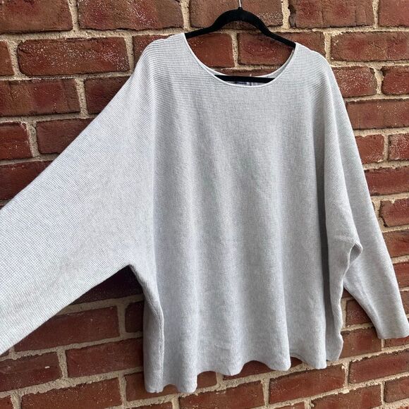 Cyrus Womens XL Oversized Waffle Knit Sweater Dolman Sleeve Slouchy NEW - Picture 2 of 8